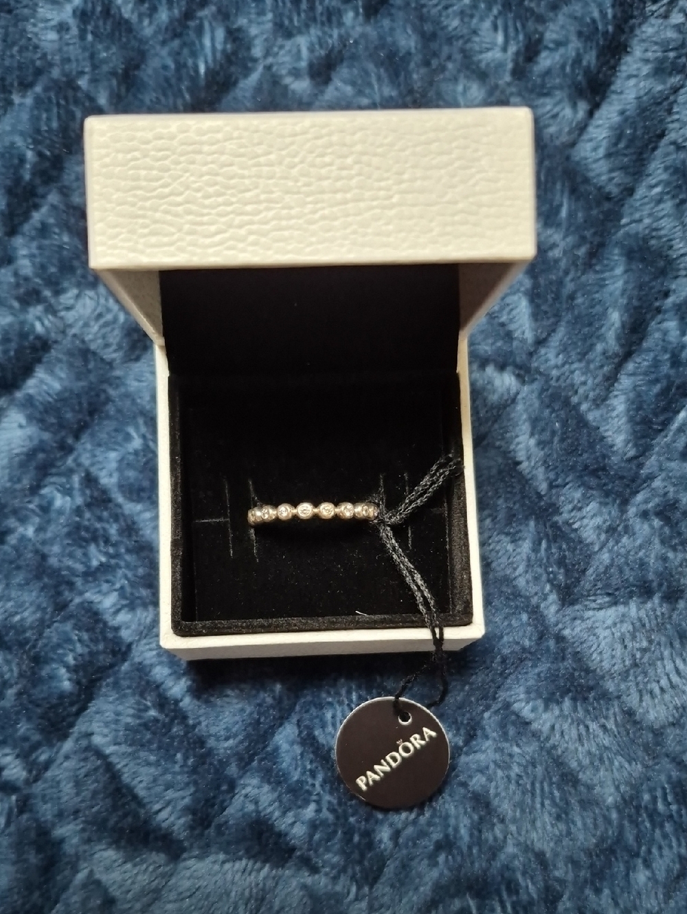 Pandora Dazzling Dots Sterling Silver Ring Size 52, New With Tags